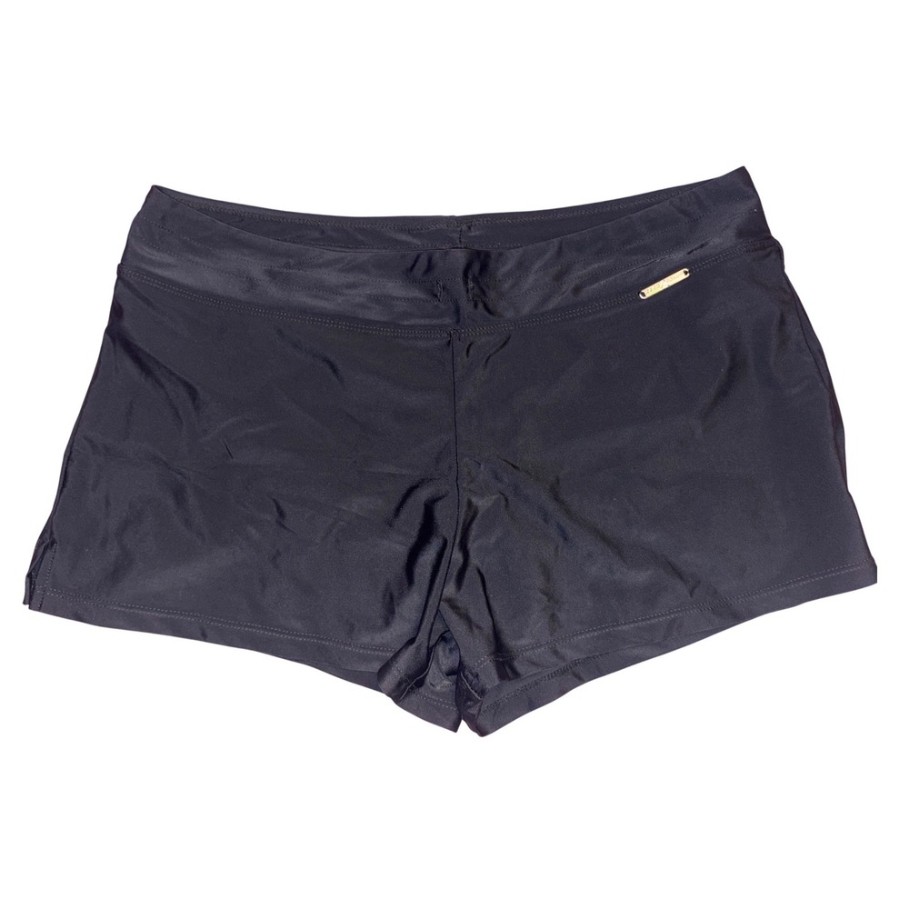 ZeroXposur Women Black Swim Shorts Athletic Swim Bottoms Size 12